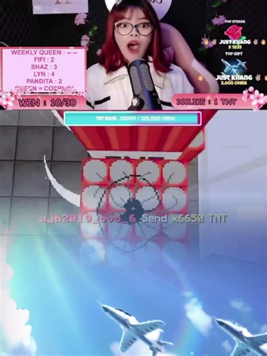 flying jet incoming to my Live stream and the pilots is khang and that make my Build in MINECRAFT is going gone in the air its because khang #america #minecraft #american #usa #snowfall