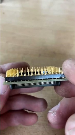 Vintage CPU Pins Reveal Hidden Gold Value! 🤯💛 #Shorts