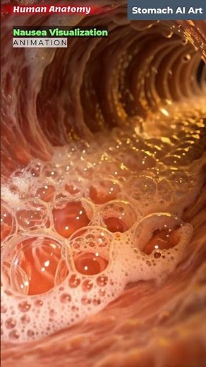 Illustration of Nausea and Stomach Animation | Stomach AI Art | 09