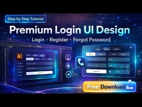 Premium Login UI React Tailwind Project 🔥 Login, Register & Forgot Password | Email + Mobile Login.