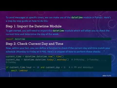 How to Send Messages on Discord at a Specific Hour and Date Using Discord.py
