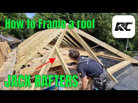 How to frame a roof. JACK RAFTERS