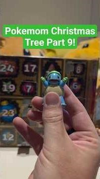 Creating a Pokemon Christmas Tree using our Advent Calendars Part 9!! #pokemon #Christmas #shorts