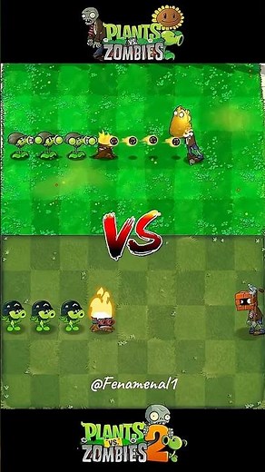 PVZ1 vs PVZ2 Team Plants vs Team Zombie #pvz2 #plantsvszombies2