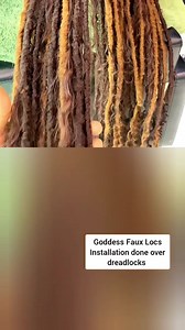 70 reactions · 4 comments | Goddess Faux Locs Installation done over...