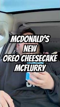 Trying the NEW McDonald’s Oreo Cheesecake McFlurry 🍦🍪 | Food Review #review