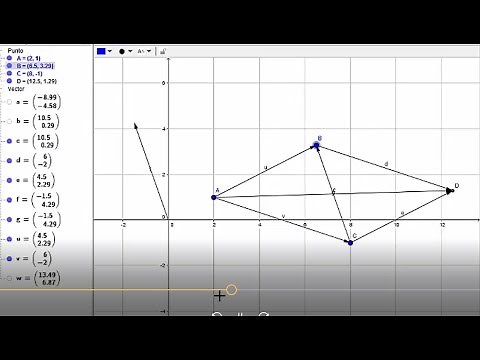 Vectores con Geogebra