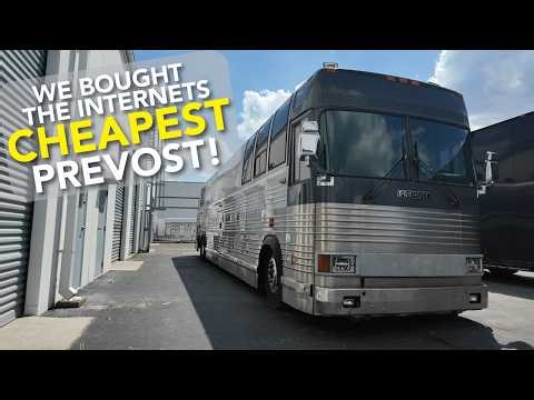 We bought the cheapest Prevost coach on the internet!
