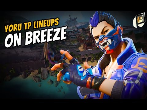 *NEW* Yoru Teleport lineups for the NEW UPDATED BREEZE | Yoru on BREEZE #valrorant #valorantclips