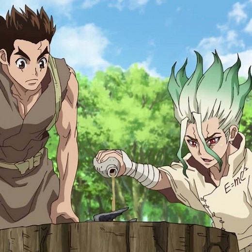 Humanity has been turned to stone, until thousands of years later, Senku awakens. Watch Dr. STONE on Crunchyroll! | Crunchyroll