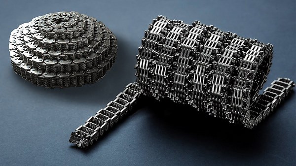 How sharp will a knife made of a metal chain turn out?