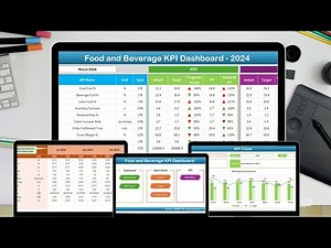 Food and Beverage KPI Dashboard in Excel