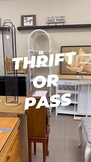 5.6K views · 4.8K reactions | Thrift or pass? Vintage White Wicker Shelf?! Would you take this home or leave it behind?! #thriftorpass #wickershelf #vintagewicker #bohothrift #bohohomestyle #secondhandfurniture #secondhandhomedecor #thriftedfurniture #thriftfurniture #thriftingislife #midmodmarion #goodwillhaul #goodwillfind #goodwillshopping | Mid Mod Marion | Facebook