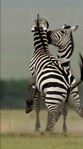 🦓 Two Wild Zebras Meet for the First Time — Their Reaction Will Melt Your Heart! 💞| wildlife