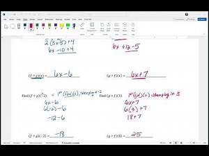 Function Compositions - Linear and Quadratic