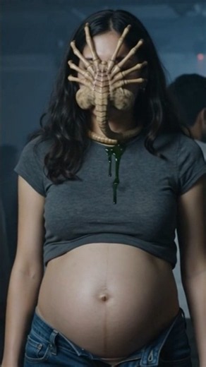 The Alien belly part 2 #belly#abdomen#woman#alien#pregnant#trending#viral #trendingreel#pregnant