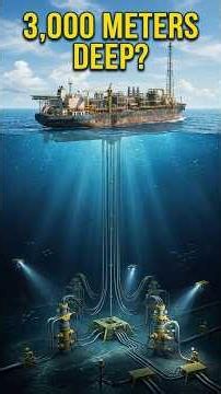 How Oil Is Extracted Nearly 3,000 Meters Beneath the Ocean | Deepwater Oil #shorts
