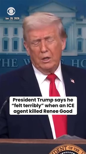 voteinorout on Instagram: "#DonaldTrump responded to the killing of a woman by shifting focus away from accountability and toward attacking protesters. He said he felt terribly about the shooting but claimed he understood both sides, then zeroed in on a woman who was yelling shame at the scene. Trump mocked her voice, said she sounded like a professional opera singer, and insisted she was not a normal person but a professional agitator.⁠ ⁠ Instead of addressing why a woman was killed, Trump sugg