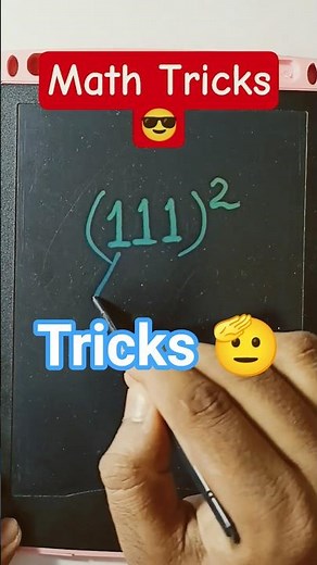 Math Tricks 😱😎 Math Magic #maths #mathtricks #squaretrick