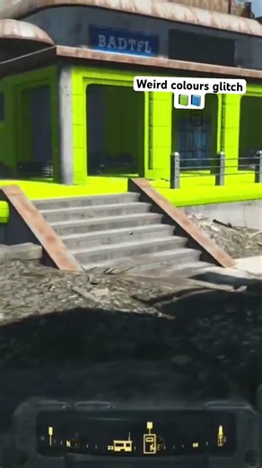 Fallout 4 graphics glitch! Colour flip #fallout #gaming #glitch #shorts #short