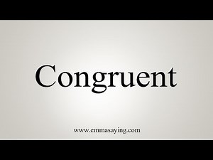 How To Say Congruent