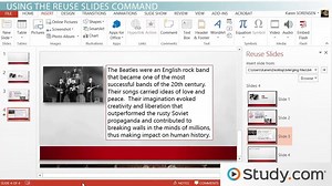 Combine Content from Multiple Presentations in PowerPoint - Video | Study.com