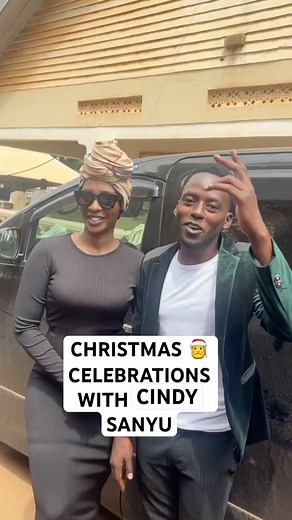 WHAT A BEAUTIFUL CHRISTMAS 🤶 WITH CINDY SANYU NUMBER ONE UGANDAN DANCEHALL ARTIST. #dance #shorts