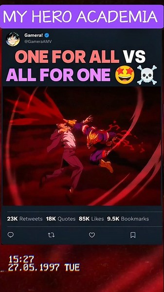 ONE FOR ALL vs ALL FOR ONE 🤩☠️ | #myheroacademia #edit #mha #amv #anime