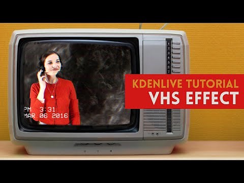 Kdenlive Tutorial - VHS effect, cropping and video through an image