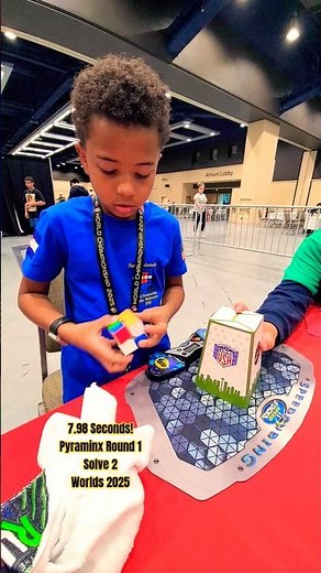 7.98 Seconds! 2nd Pyra Solve at Rubik's WCA World Championship 2025