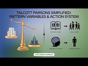 Talcott Parsons: Pattern Variables and Action System | Complete Sociology Explanation for UPSC
