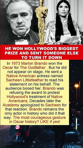Marlon Brando Refused His Oscar Live on Stage and the Audience Booed
