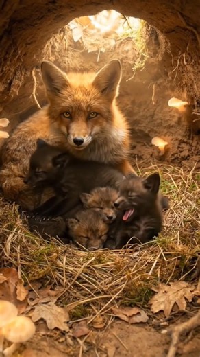 🦊 Fox Secret Underground Home | Amazing Wildlife Burrow Life in 4K ‪@BurrowCam-i3c‬