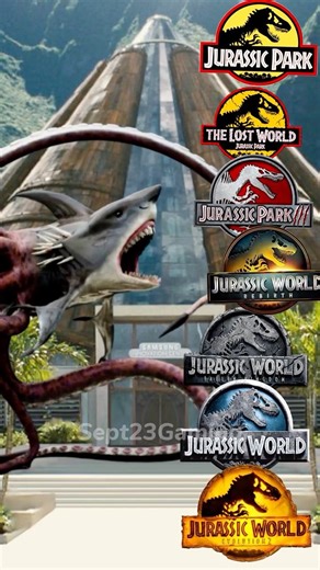 Sharktopus vs Jurassic World All Dinosaurs