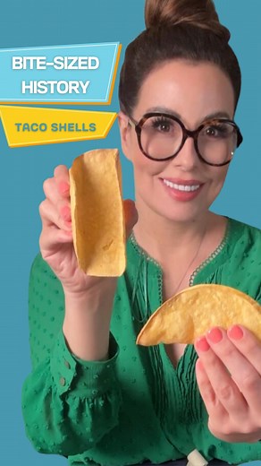 Amazing America on Instagram: "🌮 Happy National Taco Day! 🌮 These homemade taco shells are super easy to make with just 2 ingredients: corn tortillas and oil. Check out my easy recipe, and let me know if you’re going to make it and follow for more easy recipes and Bite-Sized Food History!😋 ✨Directions✨ Preheat oven to 350°F (175°C). Brush a small amount of oil on each corn tortilla. Microwave tortillas for 30 seconds until soft and steaming. Use tongs to hang tortillas on a rack in the prehea