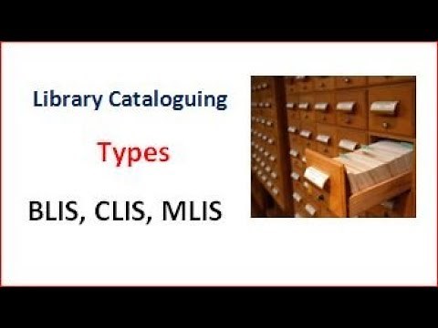 LIBRARY CATALOGUING | Types |
