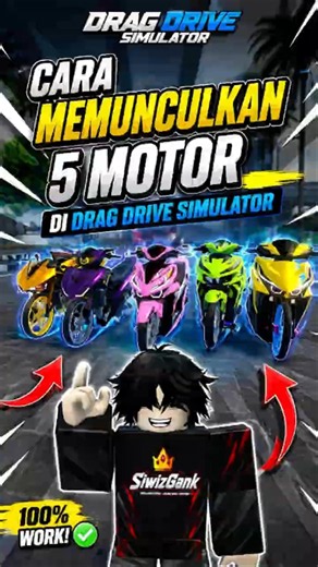 CARA MEMUNCULKAN 5 MOTOR DI DRAG DRIVE SIMULATOR #dds #roblox#DRAGDRIVESIMULATOR #tutorial