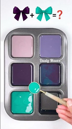 ✨ “Mixing Dusty Shades: From Mauve Magic to Baby Blue Dreams” 🎨💜🩵 #colormixing #relaxing #artshorts
