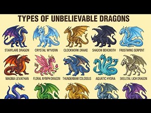 15 Types of Unbelievable Dragons | Realistic Documentary Style Dragons in 8K Ultra HD