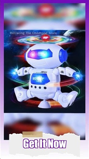 Kids Robot Dancing Toy – Rotating, Musical & LED Light-Up Fun