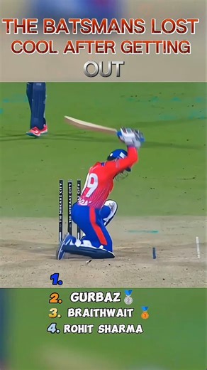 “The Batsman Got Angry After Getting Out”