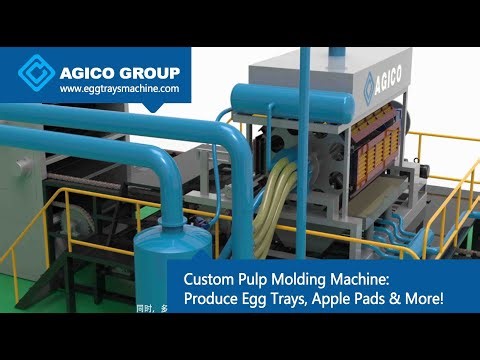 Custom Pulp Molding Machine: Produce Egg Trays, Apple Pads & More!#