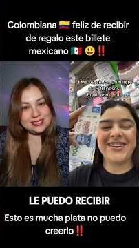 A Colombian woman 🇨🇴 did this with a Mexican banknote 🇲🇽 🥹‼️ #mexico #lovemexico #short #shorts