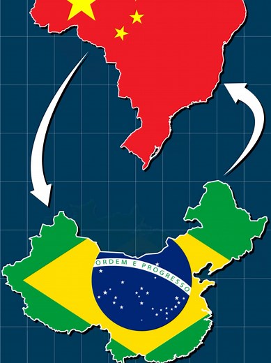 E se o Brasil e a China trocassem de lugar?