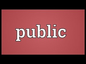 Public Meaning