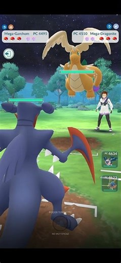 💥Mega Garchomp Vs Mega Dragonite, PVP Batalla de Dragones en Pokémon Go💥 #Pokemongo #pokémon #short