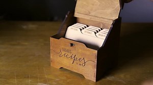 Custom Engraved Recipe Box With Dividers Personalized Recipe Card Box Wood Custom Recipe Box for 3x5, 4x6, 5x7 Cards - Etsy