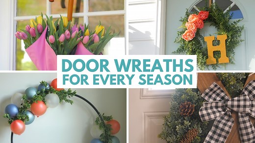 Freshen up your front door with these welcoming wreaths. | Craftbusters
