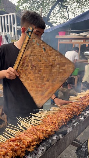 Delicious Chicken Satay at Sate Anggrek in Bandung