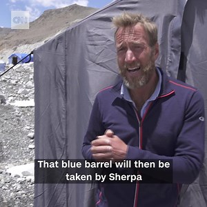 The world's highest mountain has a giant waste problem. This season, porters working on Everest schlepped 28,000 pounds of human waste from base camp down to a nearby dumping site https://cnn.it/2P1CkKw | CNN